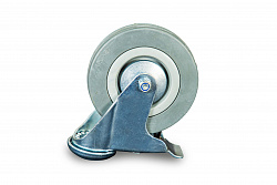 Колеса аппаратные поворотные под болт с тормозом