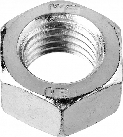 ЗУБР ГОСТ ISO 4032-2014, кл. пр. 6, M12, цинк, 4 шт, шестигранная гайка (303556-12)