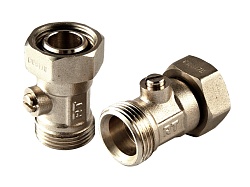 Клапаны Royal Thermo запорные нижнего подключения прямые раздельные 3/4х3/4ЕК (упак_2шт)