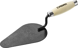 СИБИН 170 х 105 мм, деревянная ручка, кельма печника (0820-4)