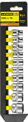 STAYER RSS 10M, 10 предм., (3/8″), набор торцовых головок (27757-H10)