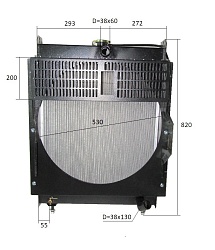 Радиатор охлаждения Ricardo N4105DS; TDK-N 38 4LT в сборе/Radiator assembly