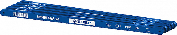 ЗУБР Биметалл-24, 24 TPI, 300 мм, Биметаллическое полотно по металлу, Профессионал (15855-24)