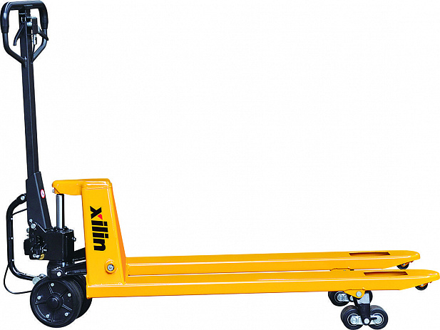 Тележка гидравлическая с механическим приводом 2500 кг 1150 мм полиуретановые колеса XILIN BFA