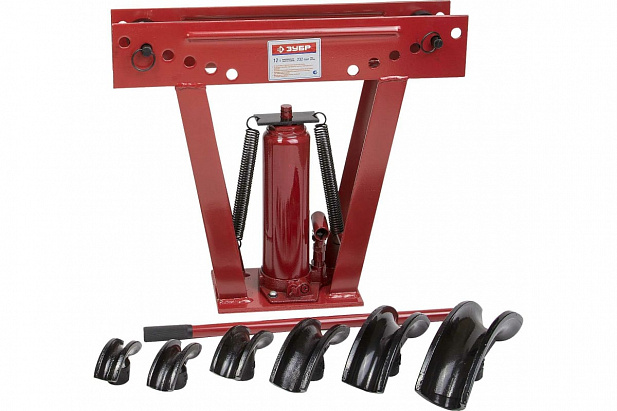 ЗУБР ТВГ-12, 12 т, ручной вертикальный гидравлический трубогиб, Профессионал (43078-12)