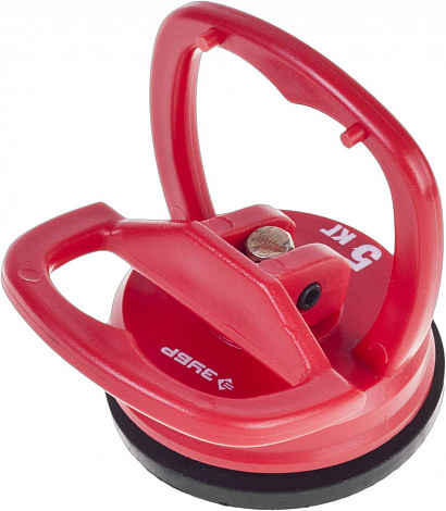 ЗУБР 5 кг, пластмассовый, одинарный, стеклодомкрат на присоске (33724-0)