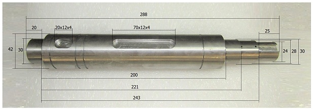Вал ведущий TSS-WP320/Ecc. Rotary shaft, drive, №24 (CNP330A008-24)