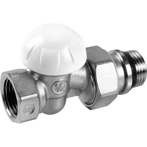 Клапан отсечной Giacomini R15X035 для радиатора Kvs-8.94 м3/ч ВР 1quot;, прямой