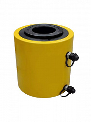 Домкрат гидравлический TOR ДП60Г50 60 т двухсторонний с полым штоком