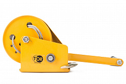 Лебедка ручная барабанная  с тросом  540кг  10м стальной корпус TOR BHW