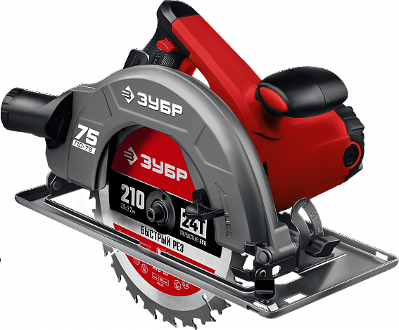 ЗУБР d 210 мм, 2000 Вт, циркулярная пила (дисковая) (ПД-75)