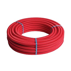 Труба HENCO RIXc в красной гофре, PEXc-AL-PEXc, 16х2, (25)