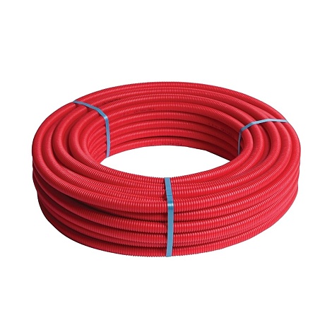 Труба HENCO STANDARD в красной гофре, PEXc-AL-PEXc, 20х2, (25)