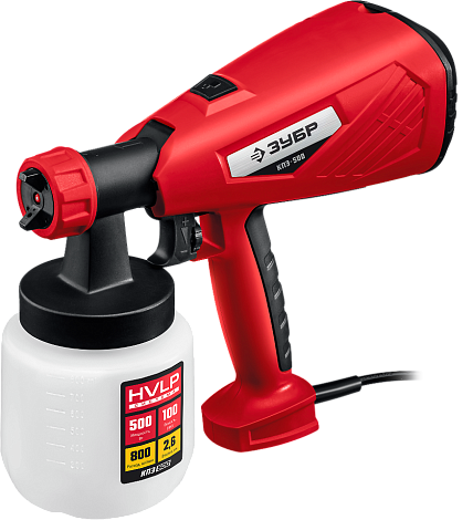 ЗУБР 500 Вт, краскопульт электрический, воздушный(КПЭ-500)