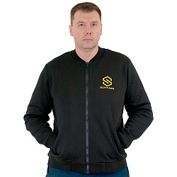 *SCH-K-3010XXXL Бомбер на молнии XXXL, с нанесением фирменного логотипа SCHTAER