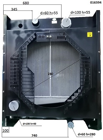 Радиатор охлаждения Baudouin 6М16/Radiator (1001053397)