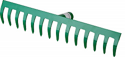 РОСТОК 364 x 60 мм, 14 прямых зубцов, рабочая поверхность из стали, покрытие краска, без черенка, грабли (39610-14)