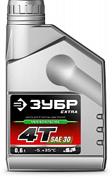 ЗУБР 4Т-30, 0.6 л, минеральное масло для 4-тактных двигателей, EXTRA (70613-06)