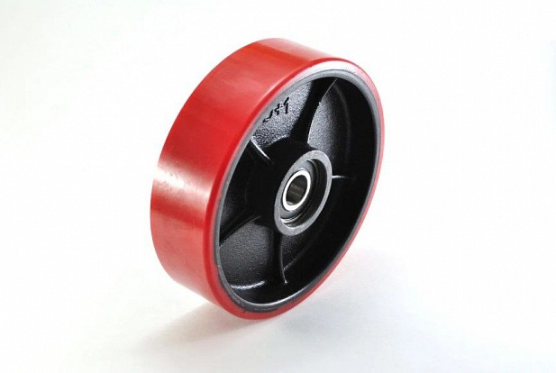 Колесо полиуретан 64х70 мм с подшипником для тележек гидравлических RHP/CW