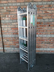 Алюминиевая лестница трансформер 4х5 «Стандарт» (складная стремянка)