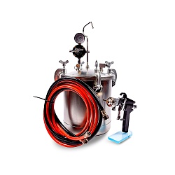 *R8312  красконагнетательный бак 10 л. с комплектом шлангов и краскораспылителем