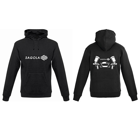 *Толстовка Черная, с логотипом SAGOLA (Размер 3XL)/5005658