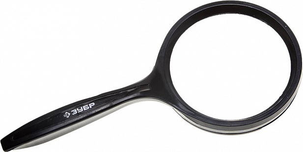 ЗУБР для чтения, 3-х/5-ти кратное увеличение, d 75 мм, лупа (40540-75)