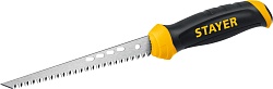 STAYER 160 мм, выкружная ножовка по гипсокартону, Professional (15173)