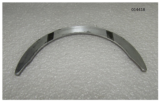 Полукольцо упорного подшипника коленчатого вала верхнее TDY 19 4L /Crankshaft thrust bearing, upper