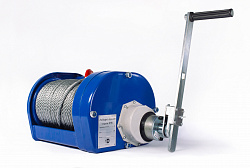 Лебедка ручная барабанная с тросом 3000кг  40м с храповым механизмом TOR JHW