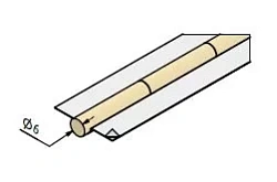 Керамическая подкладка круглая КЕДР КП-6Ц (диаметр 6 мм, цилиндр, длина 600 мм)