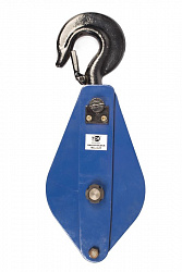 Блок монтажный однорольный с  крюком TOR 3,2 т с откидной щекой