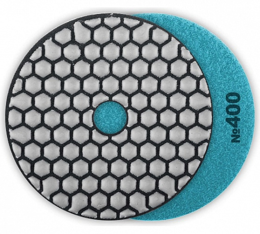 ЗУБР 100 мм, №400, сухое шлифование, алмазный гибкий шлифовальный круг АГШК, Профессионал (29868-400)