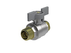 Кран шаровый Royal Thermo EXPERT TEFLON 1/2quot;, НГ, бабочка
