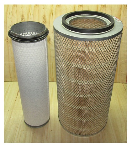 Фильтр воздушный двойной цилиндрический (Ф1-240х132х490/Ф2-126х117х470) SDEC SC9D340D2 TDS 228 6LT /