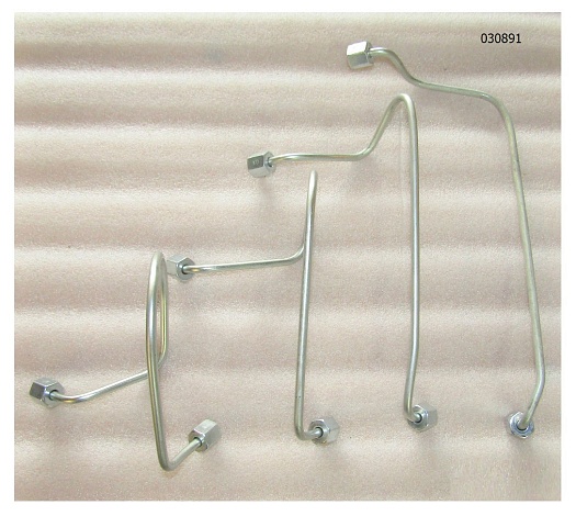 Трубки топливные высокого давления (к-т на 1 дв-ль,4 шт) TDR-K 18 4L;TDR-K 22 4L/Top/Secondly/Thirdl