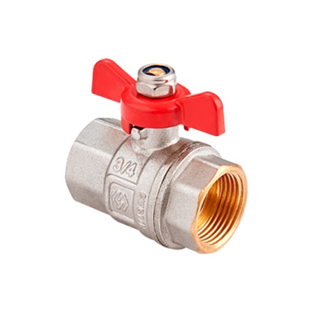 Кран шаровый полнопроходной ROYAL thermo Yorhe 3/4quot; ВВ, бабочка
