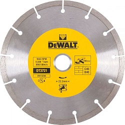 Алмазный круг DEWALT DT3722, Turbo, универсальный, 180 x 22.2 мм, h=7