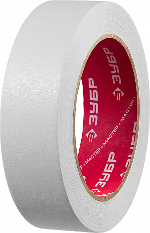 ЗУБР 30 мм х 50 м, креповая, малярная лента, МАСТЕР (12115-30)