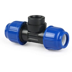 Тройник компрессионный ВР d 25x3/4quot; PN16, РТП