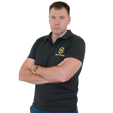 *SCH-P-015XXL Рубашка поло, мужская черная XXL, с нанесением фирменного логотипа SCHTAER