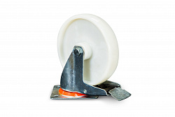 Колесо поворотное полипропилен SRCnb 80 200 мм с тормозом (N)