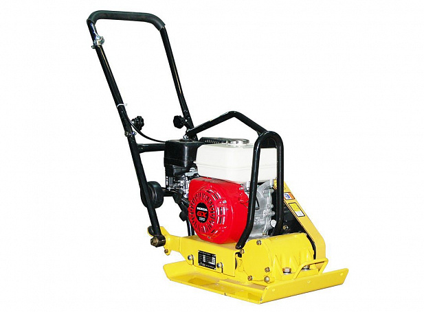 Виброплита 60 кг, 10,5кН (Loncin) без бака, коврик, колесный комплект TOR C-60