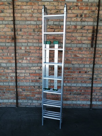 Алюминиевая лестница трансформер 4Х8 «ЭКСПЕРТ» (СКЛАДНАЯ СТРЕМЯНКА)