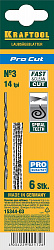 KRAFTOOL Pro Cut, 130 мм, 6 шт, спиральные полотна для лобзика (15344-03)
