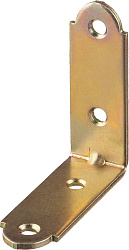 ЗУБР УМ-2.0, 40 x 40 x 17 x 2 мм, желтый цинк, узкий мебельный уголок (31031-40)