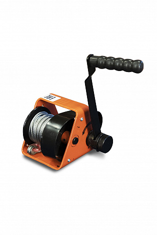 Лебедка ручная барабанная с тросом 2000кг  25м со съемной ручкой TOR GR
