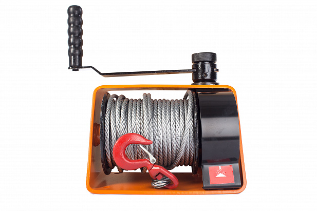 Лебедка ручная червячная с тросом  500кг 25м TOR VS