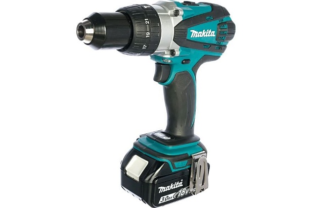 Аккумуляторная ударная дрель-шуруповерт Makita DHP458RFE