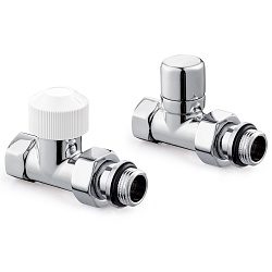 Набор термостатический для радиатора прямой Royal Thermo Design 1/2quot;М30х1,5 (Хром)